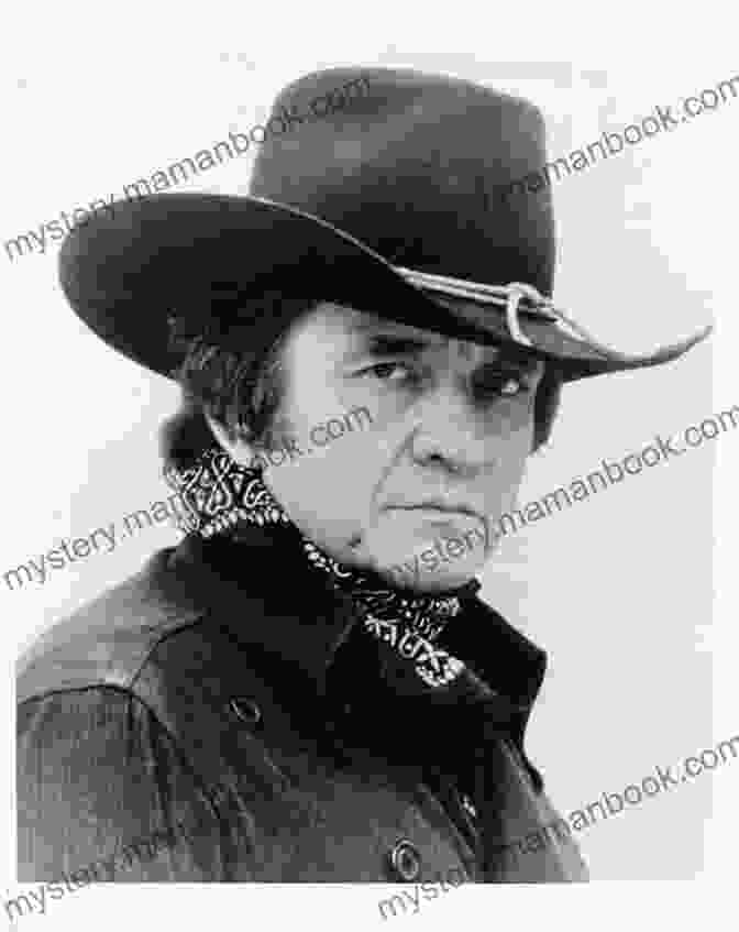A Black And White Portrait Of Johnny Cash, Wearing A Black Cowboy Hat And Black Suit, With An Intense Expression In His Eyes. Who Was Johnny Cash? (Who Was?)