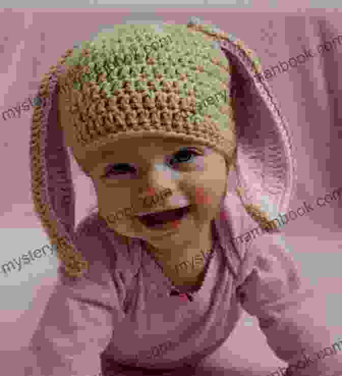 A Cute And Cuddly Baby Bunny Hat Crocheted In Soft Pastel Yarn, Featuring Floppy Ears And An Adorable Bunny Face. Baby Bunny Hat: Crochet Pattern