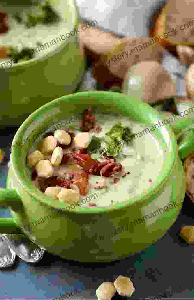 A Steaming Bowl Of Clam Chowder Garnished With Bacon And Parsley Hearty Soups Stews Chili Chowders: Slow Cooker Beef Chicken More (Southern Cooking Recipes)