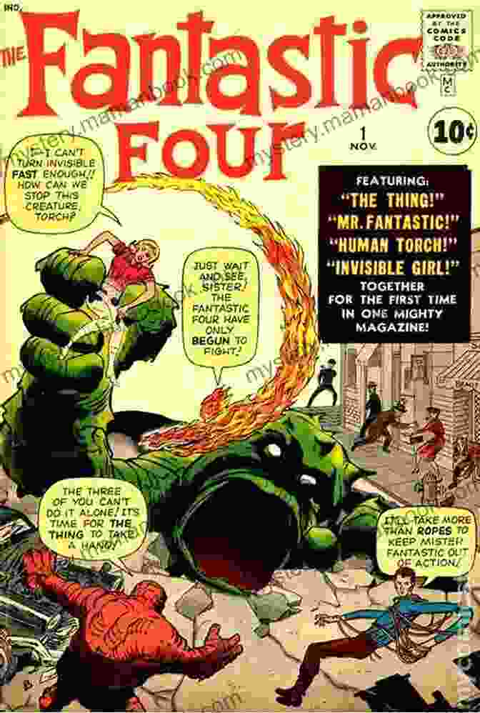 Fantastic Four Comic Book Cover From 1961 Featuring The Original Team Members Fantastic Four (1961 1998) #100 (Fantastic Four (1961 1996))