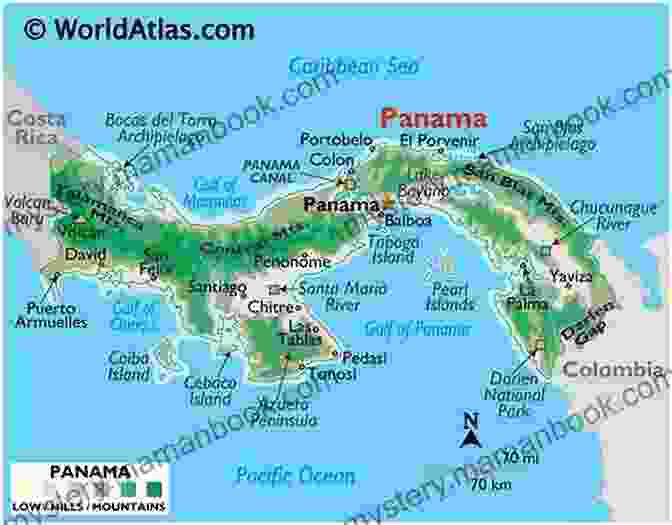 Map Of The Panama Canal And Surrounding Areas The Path Between The Seas: The Creation Of The Panama Canal 1870 1914